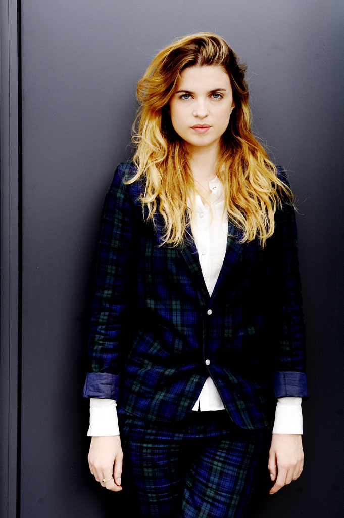 Close up of French actress Cecile Cassel